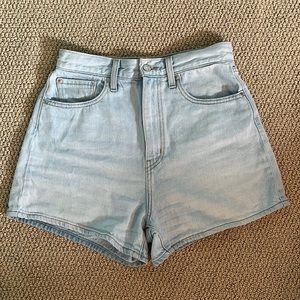 Levi’s high waisted Light Wash Jean Shorts